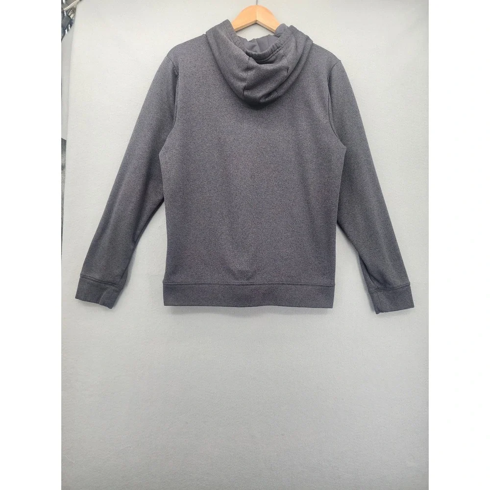 The North Face Mens Hoodie Gray Graphic Logo Pullover Sweatshirt Medium Gorpcore